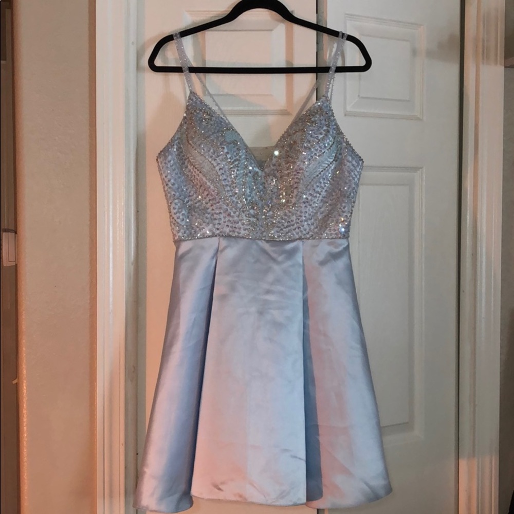 Baby blue hoco dress